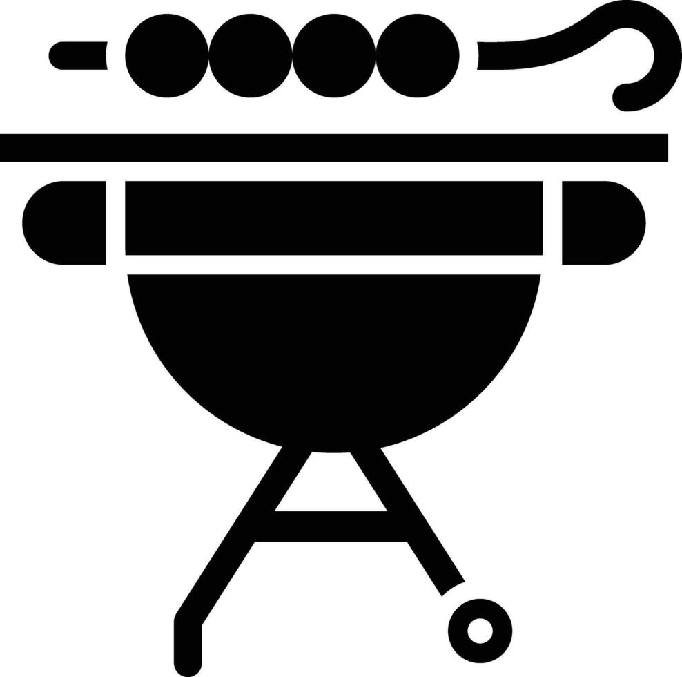 ilustração de design de ícone de vetor de churrasco