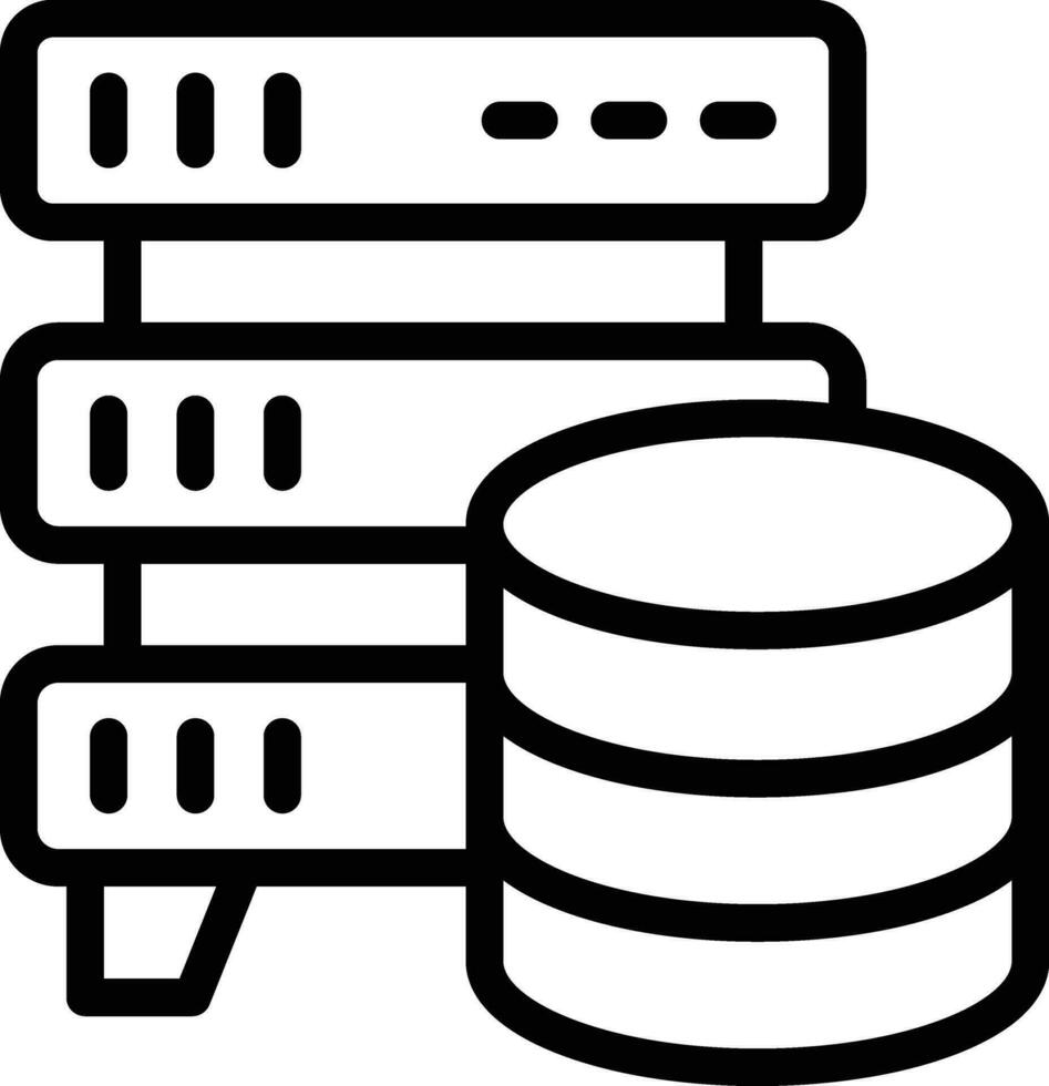 base de dados armazenamento vetor ícone Projeto ilustração