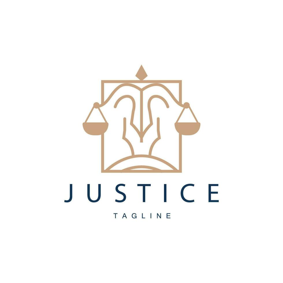legal justiça balanças logotipo Projeto com simples linha modelo para companhia marcas vetor