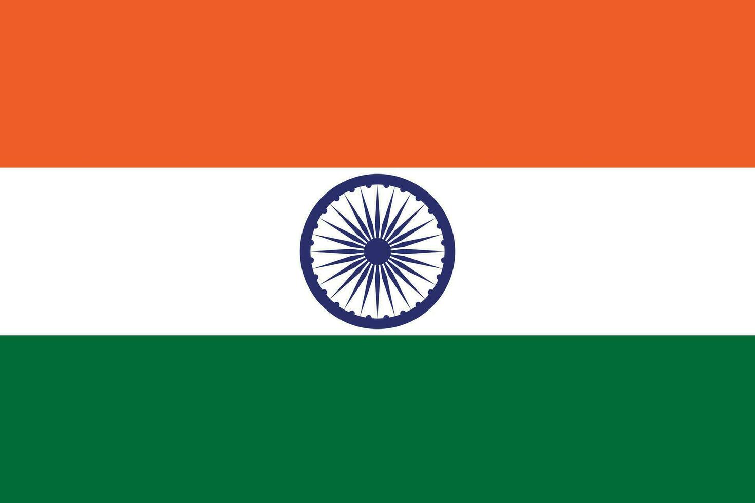 Índia bandeira vetor ilustração com oficial cores e preciso proporção