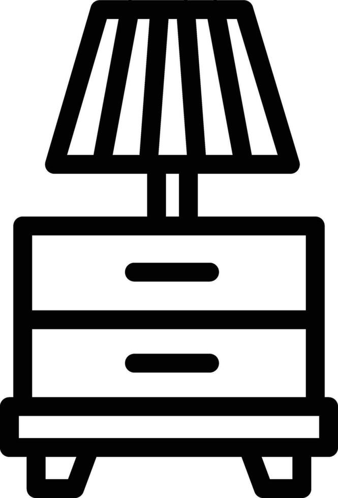 mesa de cabeceira vetor ícone Projeto ilustração