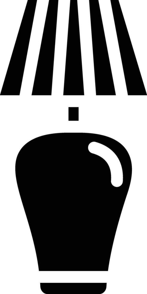 ilustração de design de ícone de vetor de lâmpada