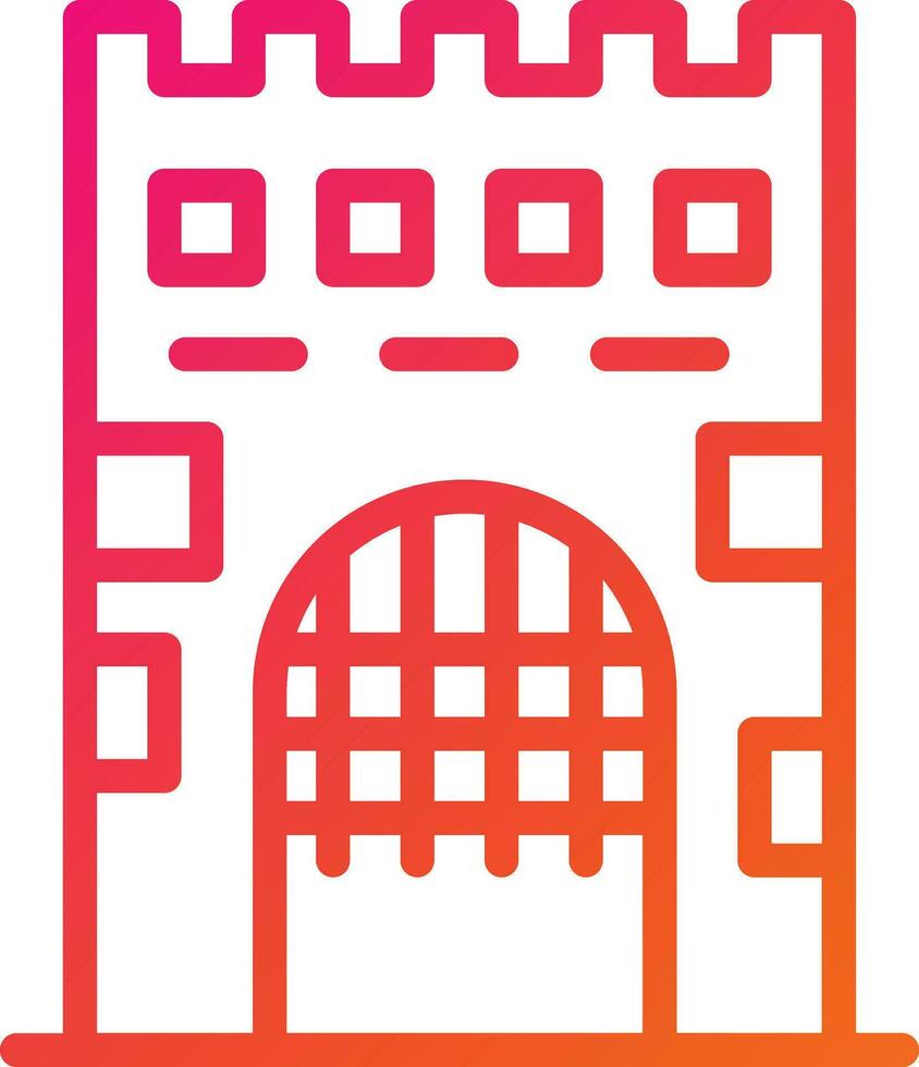 medieval portão vetor ícone Projeto ilustração