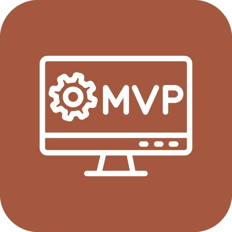 ilustração de design de ícone de vetor mvp