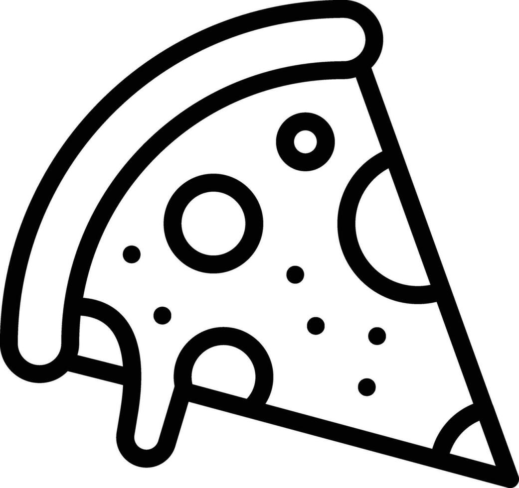 ilustração de design de ícone de vetor de pizza