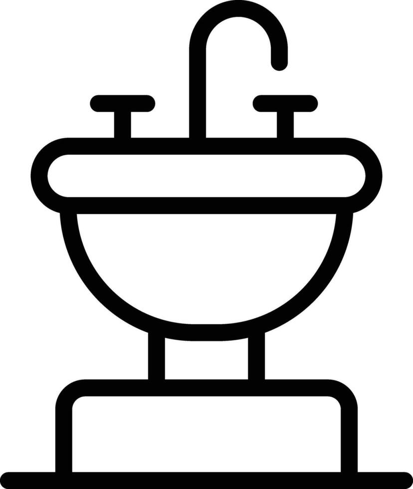 ilustração de design de ícone de vetor de pia