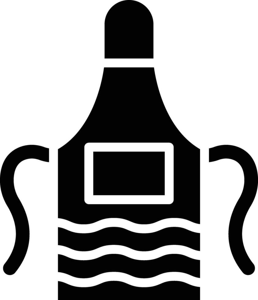 ilustração de design de ícone de vetor de avental