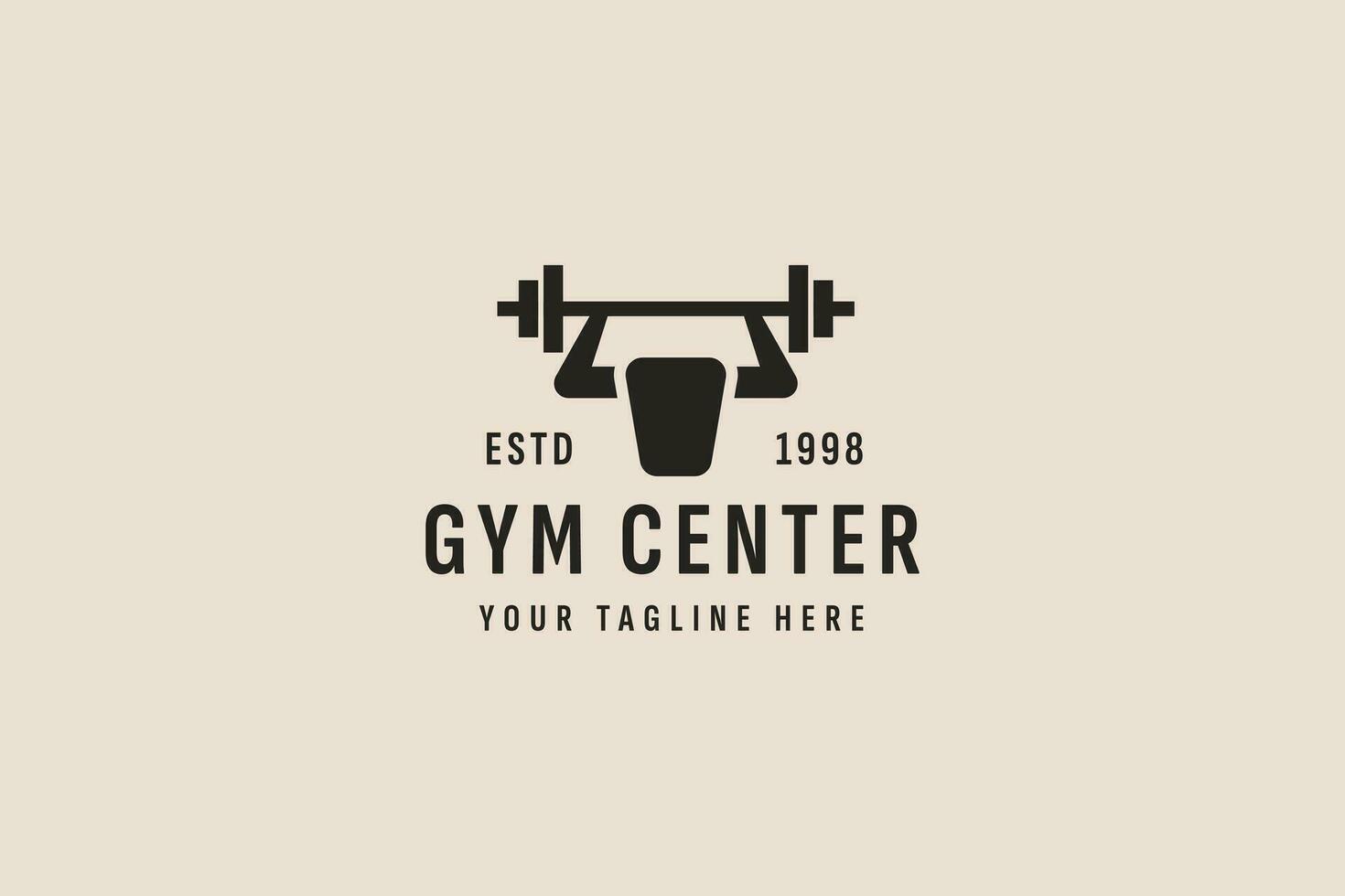 vintage estilo Academia Centro logotipo vetor ícone ilustração