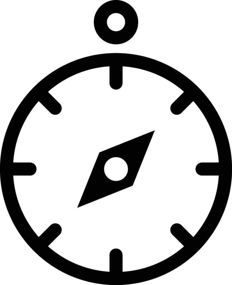 ilustração de design de ícone de vetor de bússola