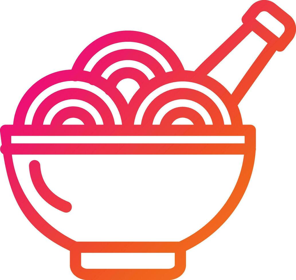 ilustração de design de ícone de vetor de espaguete