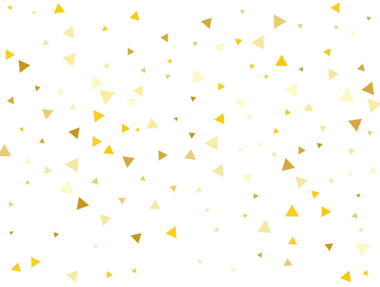 Natal luz dourado triangulares. confete celebração, queda dourado abstrato decoração para Festa. vetor ilustração