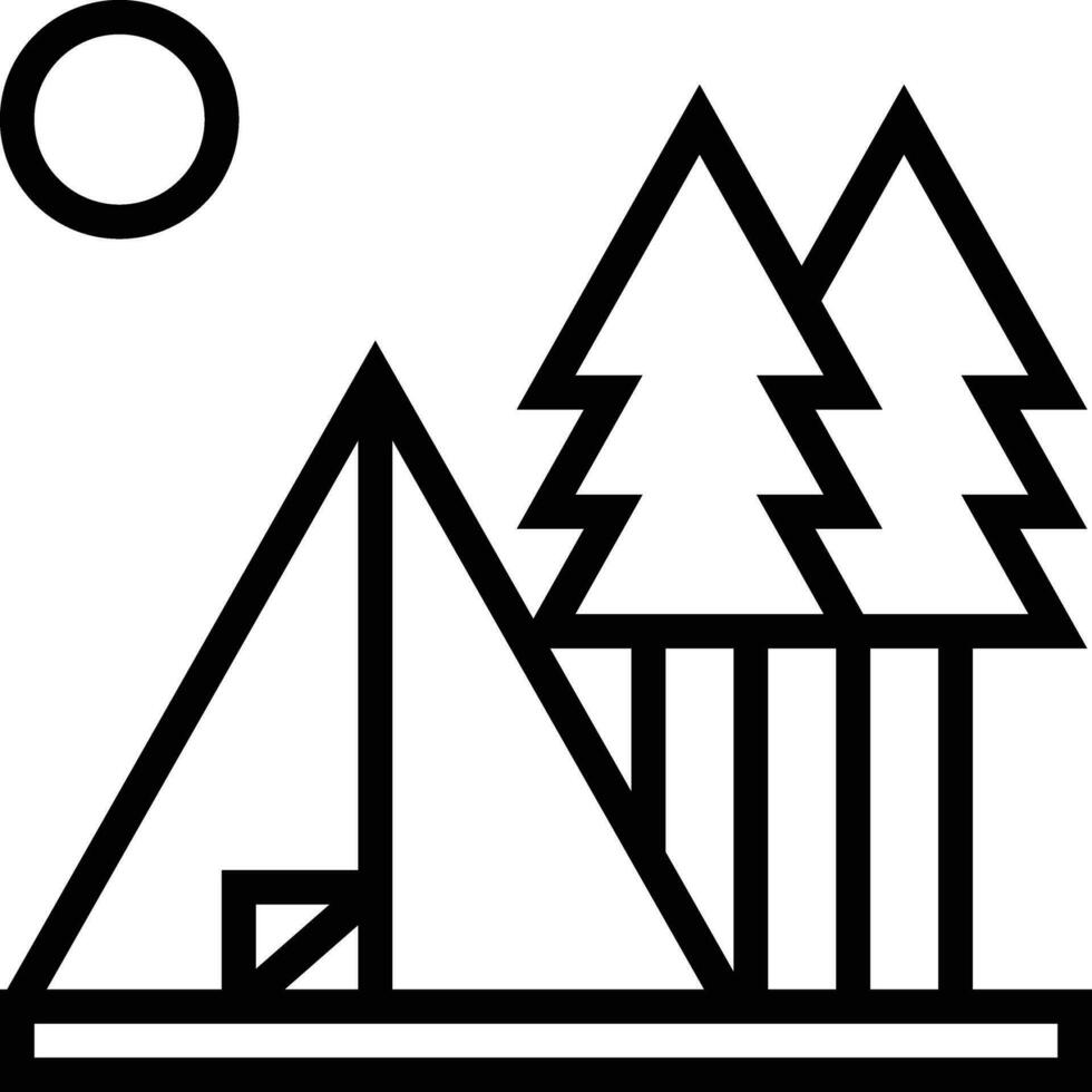 acampamento vetor ícone Projeto ilustração