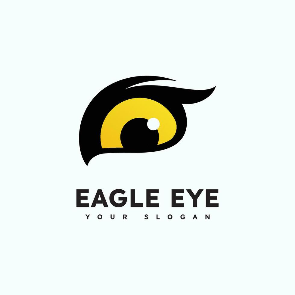 Águia predador olho falcão pássaro logotipo o negócio vetor