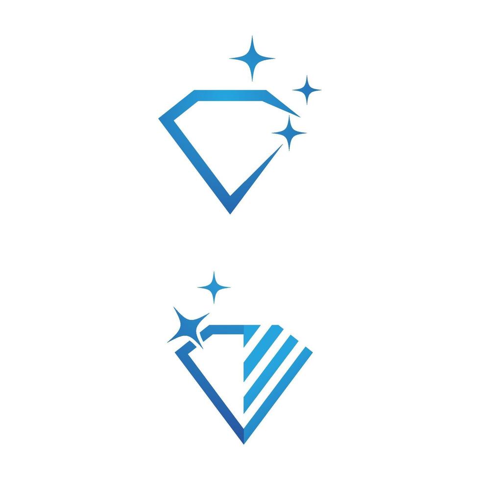 modelo de logotipo de diamante ilustração vetorial ícone design vetor