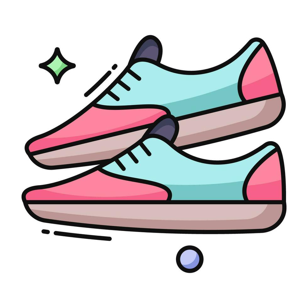 uma lindo Projeto ícone do sapatos vetor