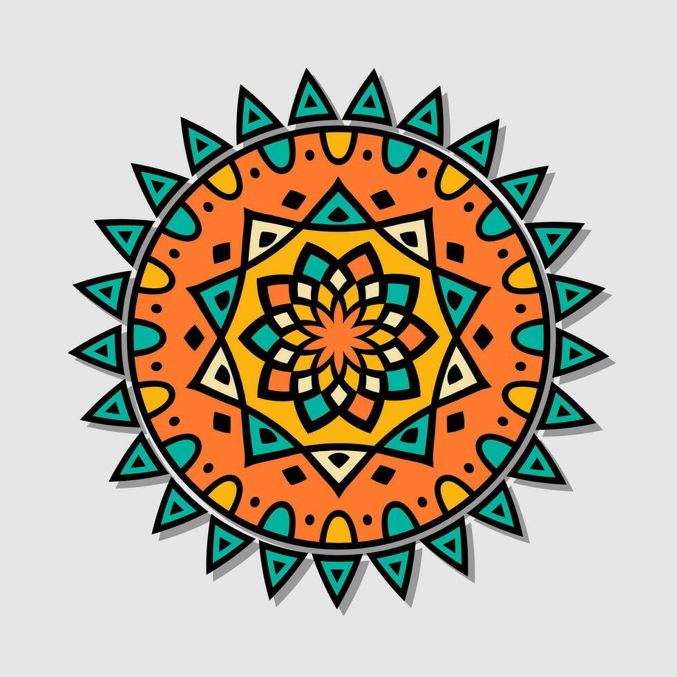 vetor floral mandala