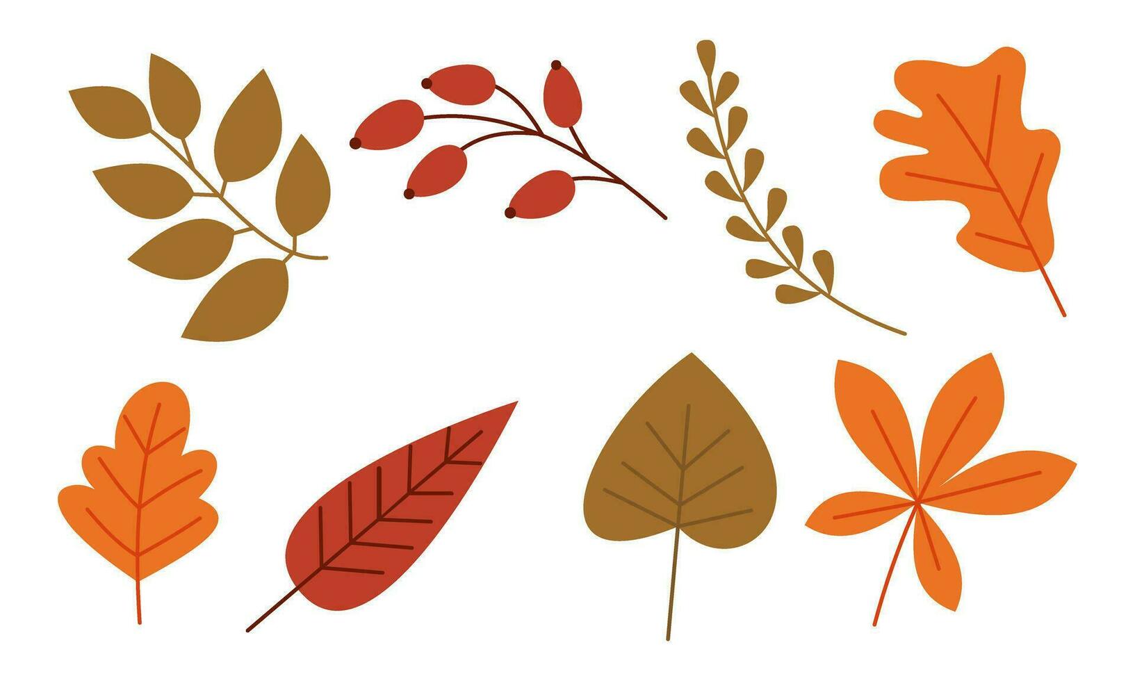 outono folhas logotipo vetor imagem