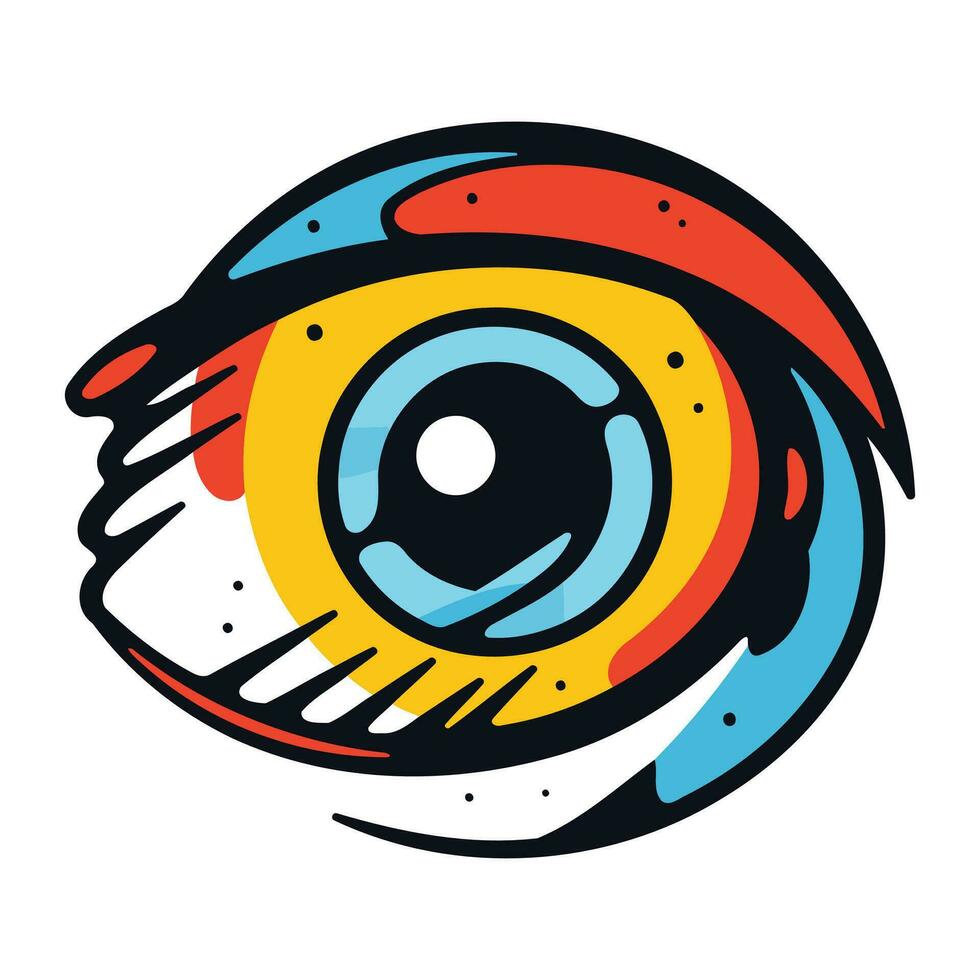 olho ícone. mão desenhado ilustração do olho vetor ícone para rede Projeto