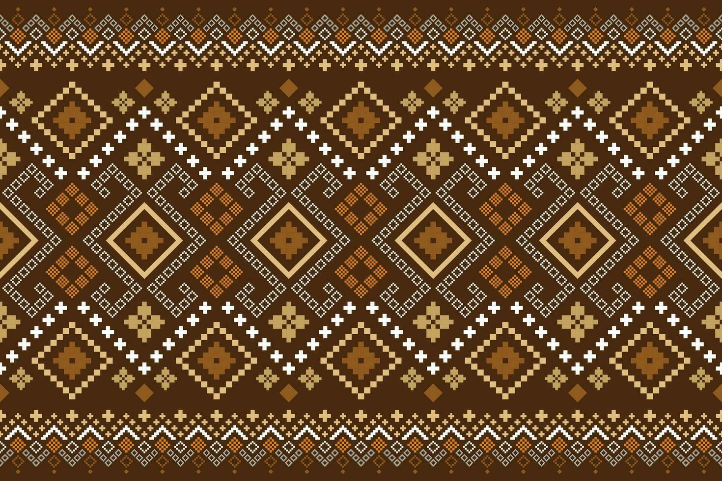 natureza safras Cruz ponto tradicional étnico padronizar paisley flor ikat fundo abstrato asteca africano indonésio indiano desatado padronizar para tecido impressão pano vestir tapete cortinas e sarongue vetor