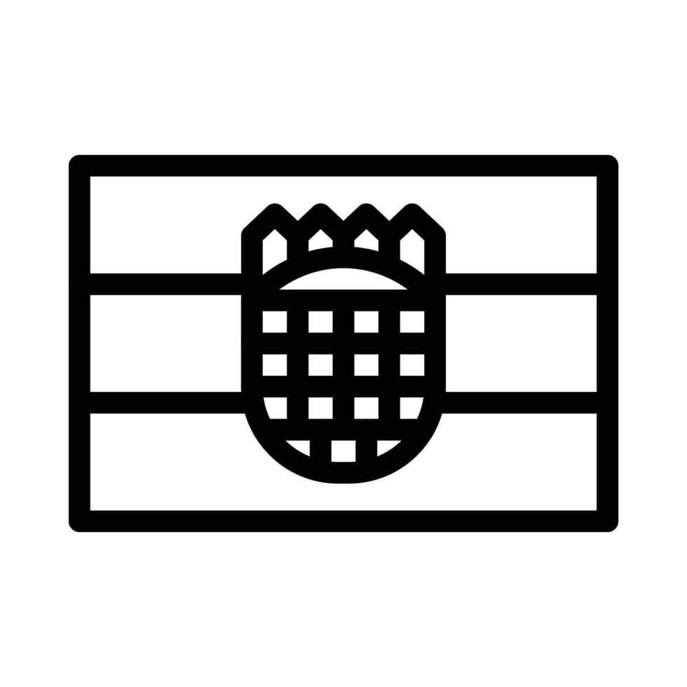 Croácia vetor ícone em uma branco fundo