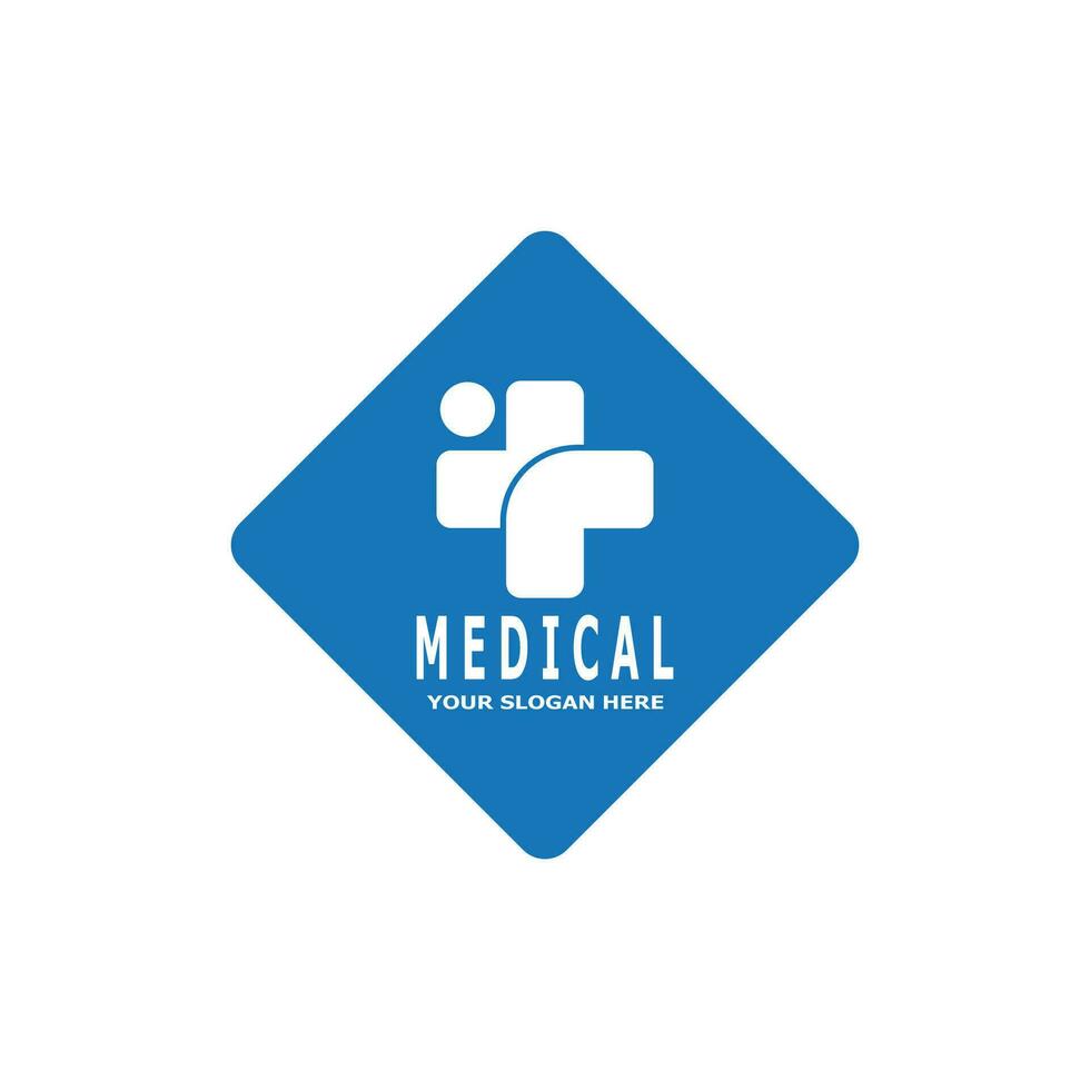 médico Cruz saúde logotipo vetor modelo