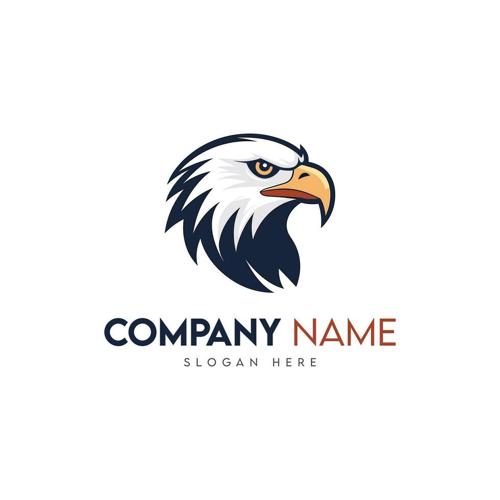 corporativo Águia mascote logotipo Projeto vetor