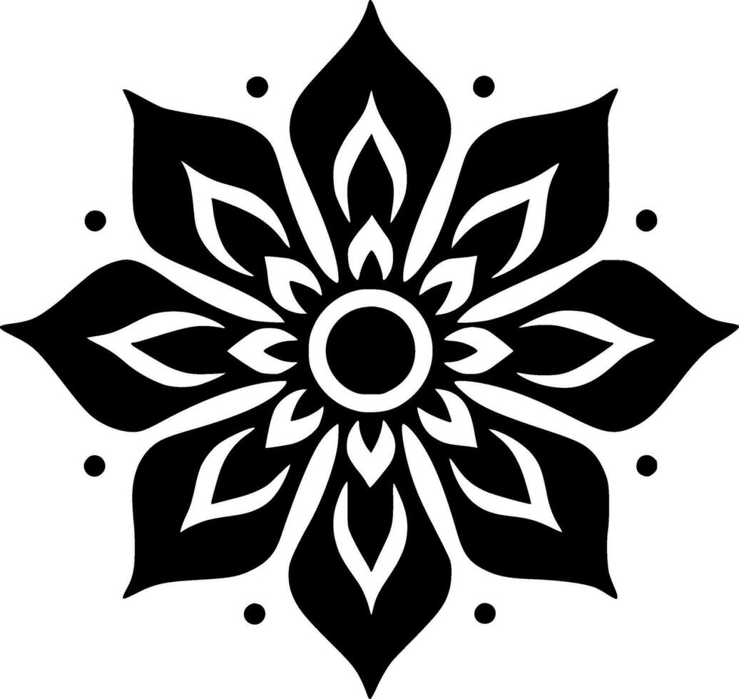 mandala - minimalista e plano logotipo - vetor ilustração