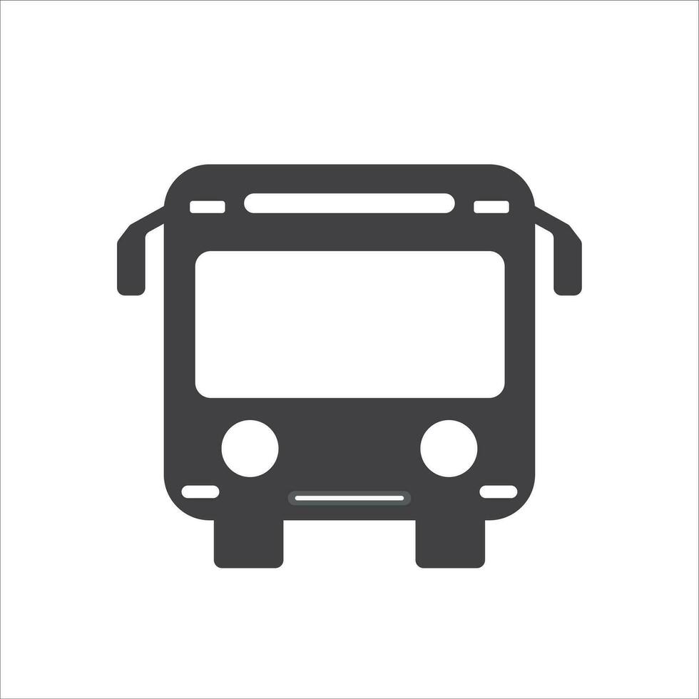 ônibus, transporte ícone vetor, ilustração, símbolo vetor