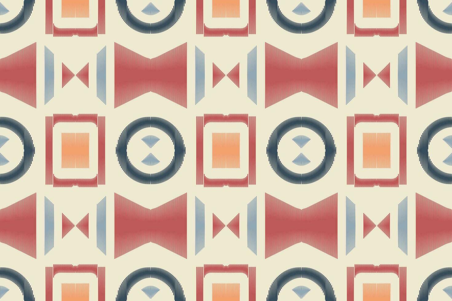 ikat damasco paisley bordado fundo. ikat triângulo geométrico étnico oriental padronizar tradicional. ikat asteca estilo abstrato Projeto para impressão textura, tecido, saree, sari, tapete. vetor