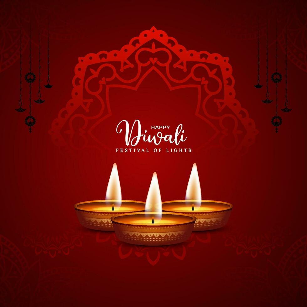 feliz diwali indiano festival elegante cultural fundo vetor