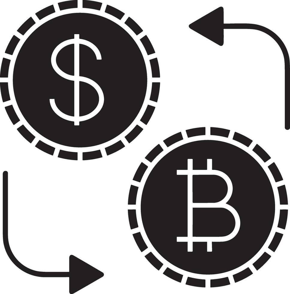 dinheiro troca Forma de pagamento ícone símbolo vetor imagem. ilustração do a dólar moeda moeda gráfico Projeto imagem