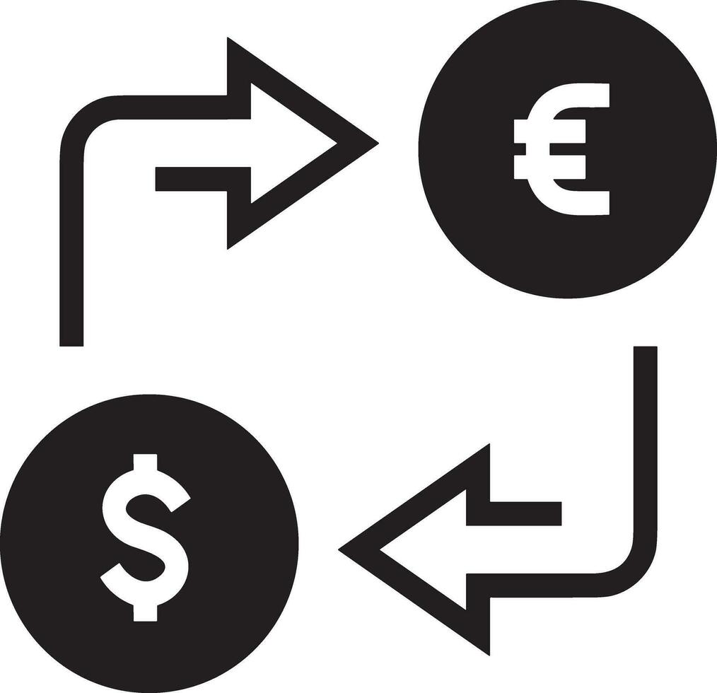 dinheiro troca Forma de pagamento ícone símbolo vetor imagem. ilustração do a dólar moeda moeda gráfico Projeto imagem