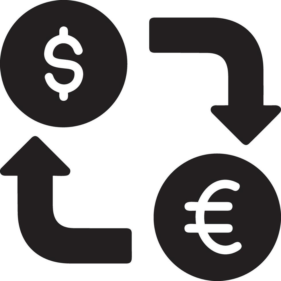 dinheiro troca Forma de pagamento ícone símbolo vetor imagem. ilustração do a dólar moeda moeda gráfico Projeto imagem