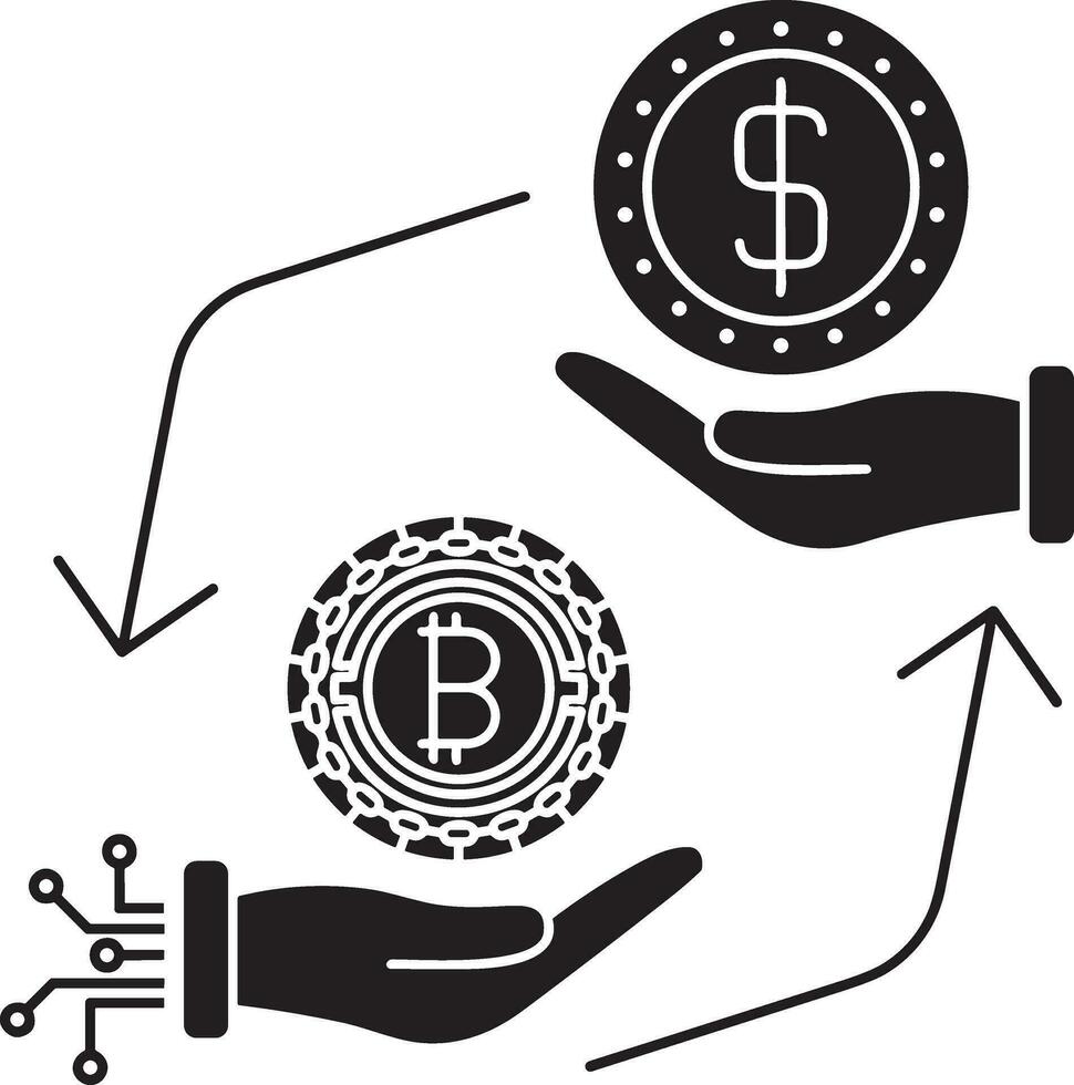 dinheiro troca Forma de pagamento ícone símbolo vetor imagem. ilustração do a dólar moeda moeda gráfico Projeto imagem