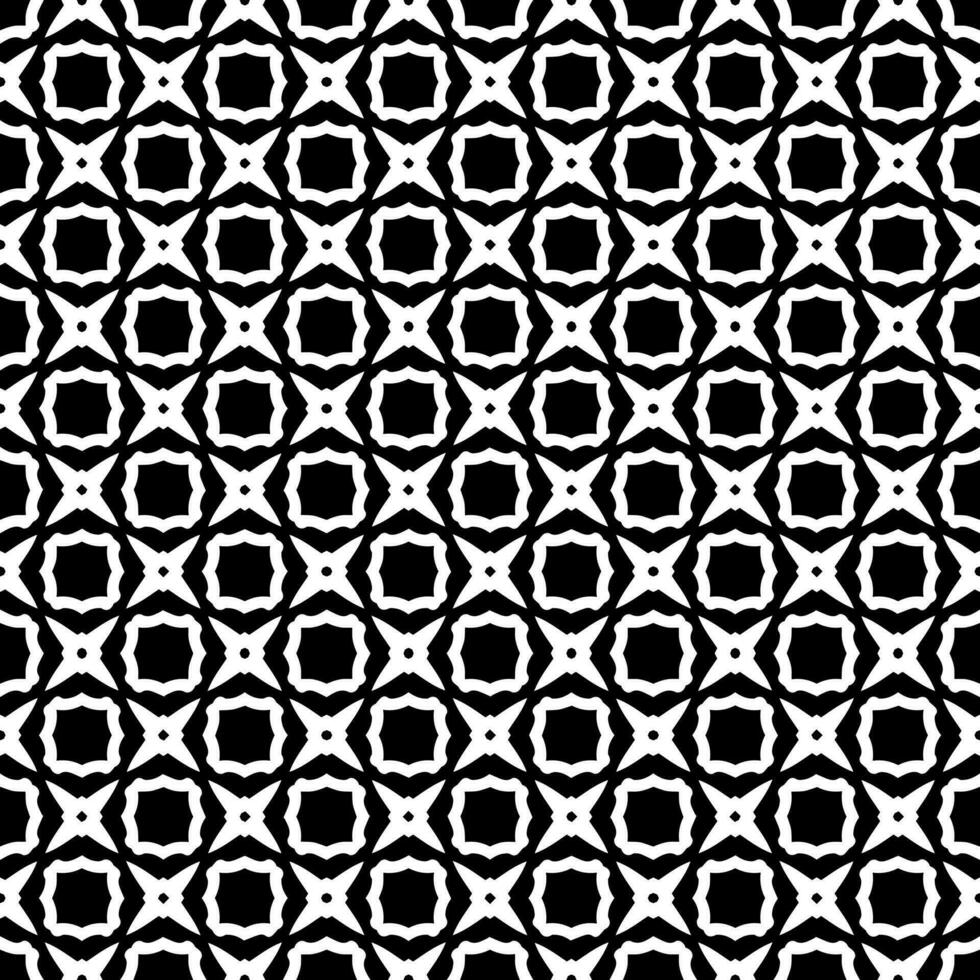 padrão abstrato sem emenda preto e branco. fundo e pano de fundo. design ornamental em tons de cinza. vetor