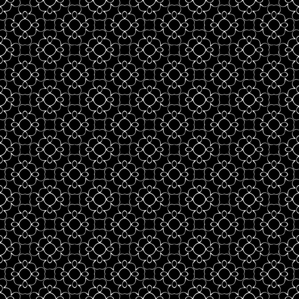 padrão abstrato sem emenda preto e branco. fundo e pano de fundo. design ornamental em tons de cinza. vetor