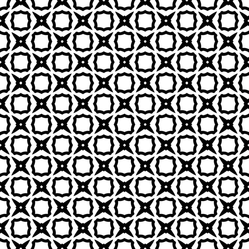 padrão abstrato sem emenda preto e branco. fundo e pano de fundo. design ornamental em tons de cinza. vetor