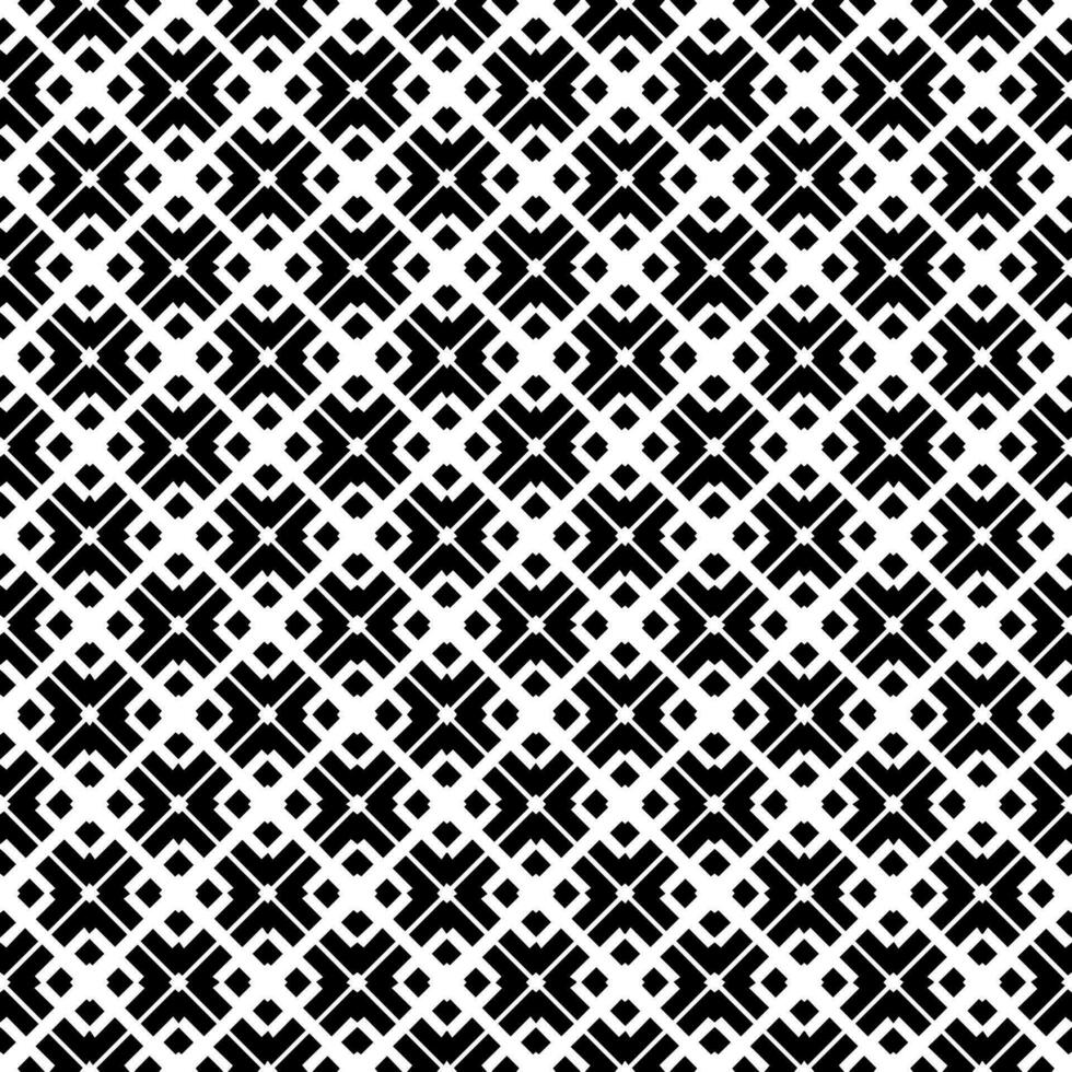 padrão abstrato sem emenda preto e branco. fundo e pano de fundo. design ornamental em tons de cinza. vetor