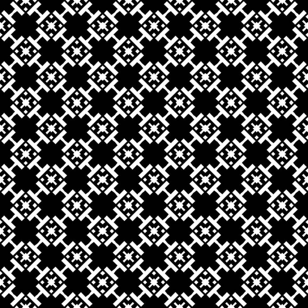 padrão abstrato sem emenda preto e branco. fundo e pano de fundo. design ornamental em tons de cinza. vetor