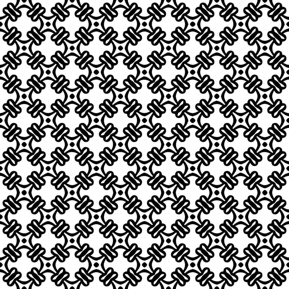 padrão abstrato sem emenda preto e branco. fundo e pano de fundo. design ornamental em tons de cinza. vetor