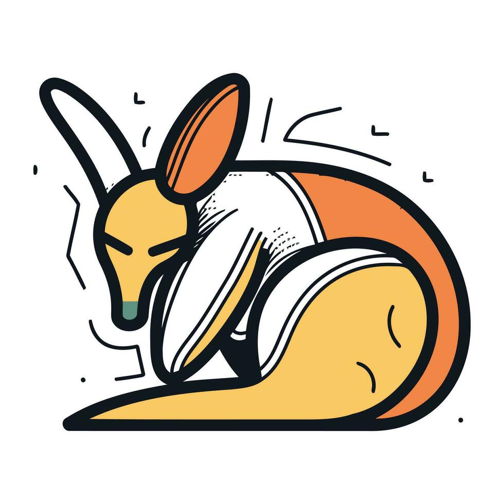 canguru ícone. vetor ilustração do uma canguru.