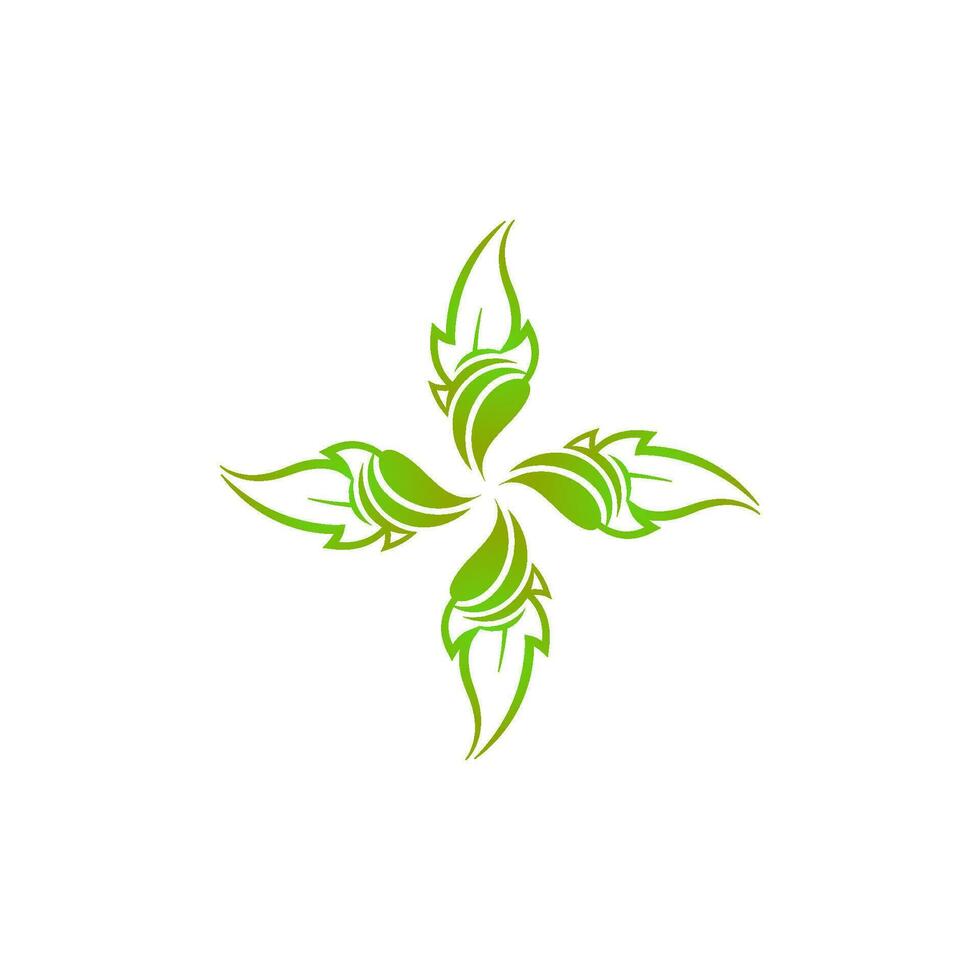 vórtice folhas logotipo vetor