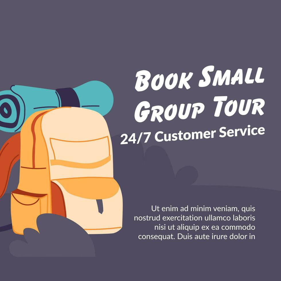 livro Tour para pequeno grupos, diariamente cliente serviço vetor