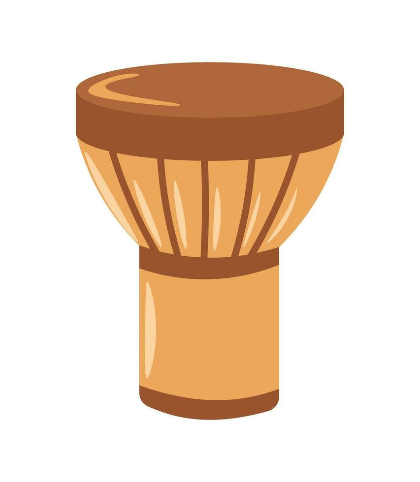 tambor musical instrumento, djembe ou jembe vetor