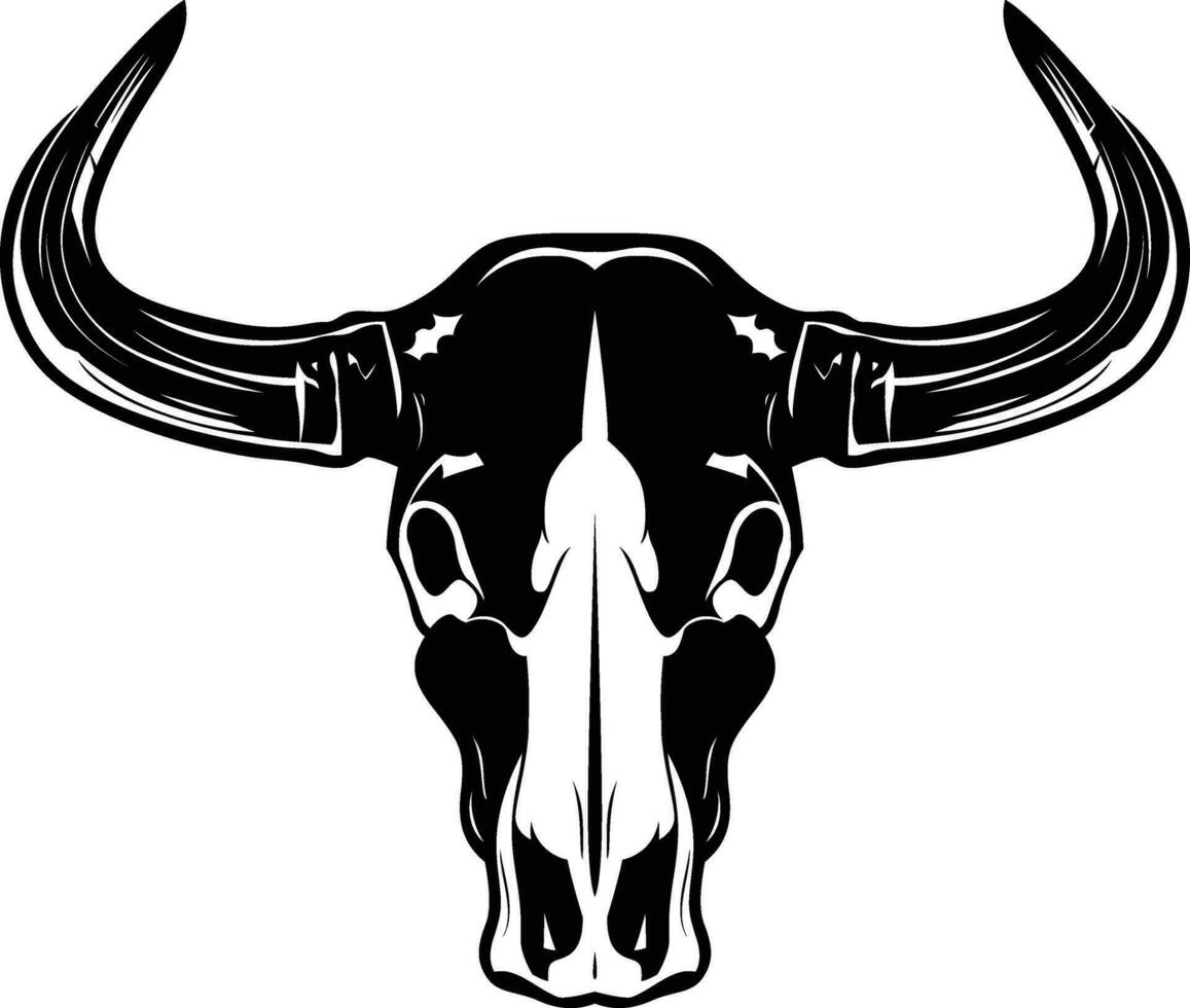 touro crânio vetor ilustração, touro animal, cervo, vaca, longhorn crânio logotipo grampo arte símbolo estoque vetor imagem