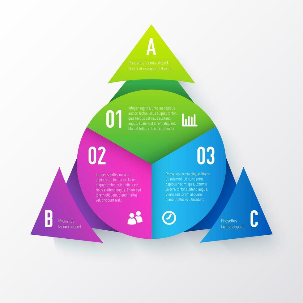 infográfico diagrama torta gráfico modelo vetor