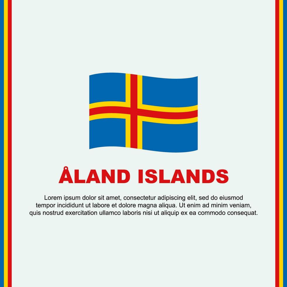 uma terra ilhas bandeira fundo Projeto modelo. uma terra ilhas independência dia bandeira social meios de comunicação publicar. uma terra ilhas desenho animado vetor