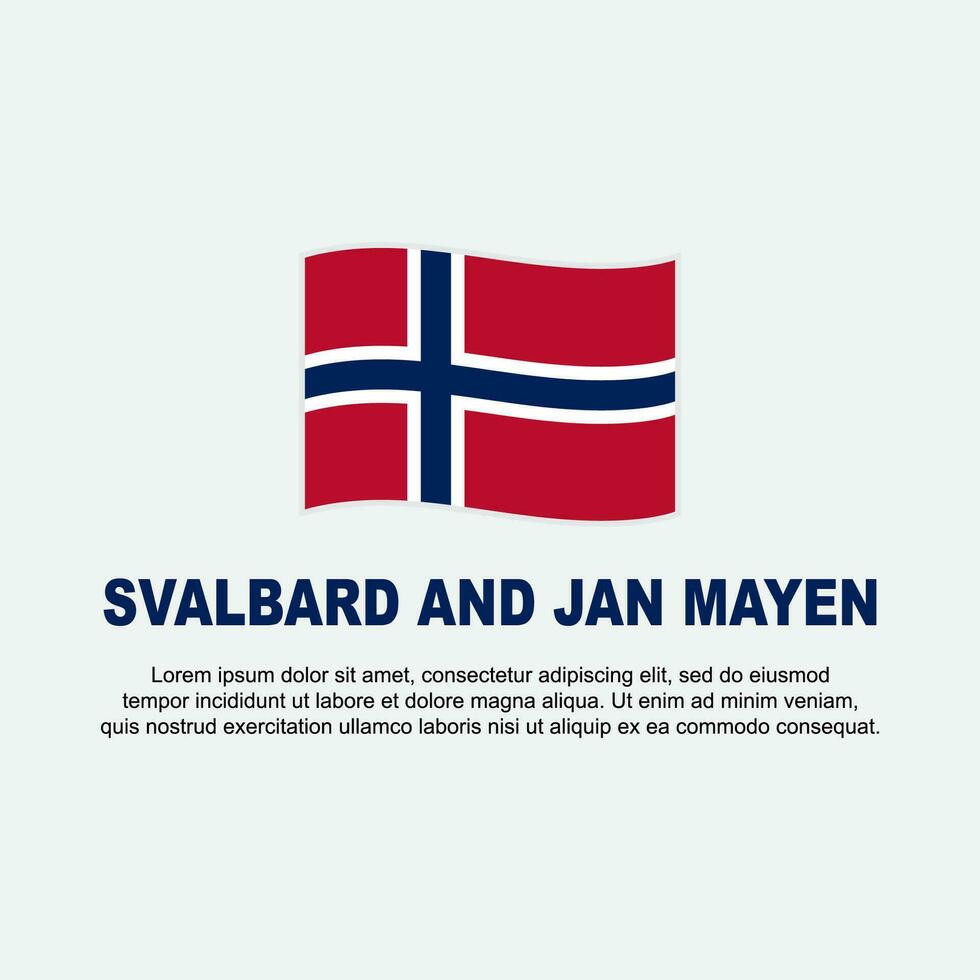 Svalbard e jan maio bandeira fundo Projeto modelo. Svalbard e jan maio independência dia bandeira social meios de comunicação publicar. fundo vetor