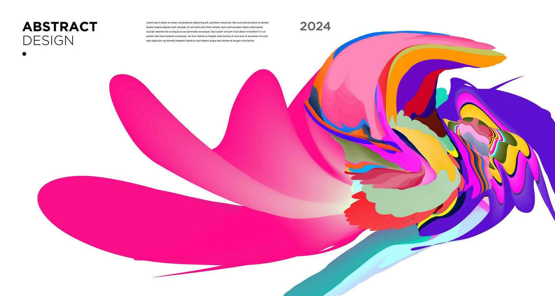 vetor colorida abstrato psicodélico líquido e fluido fundo padronizar 2024