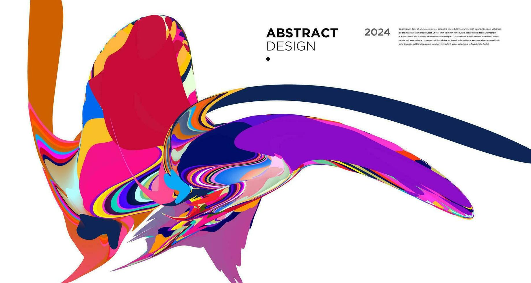 vetor colorida abstrato psicodélico líquido e fluido fundo padronizar 2024